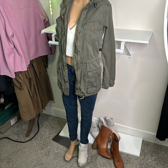 PTP 19 inches length 29 inches size extra small olive green jacket - Picture 6 of 9